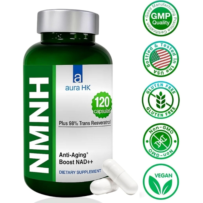 NMNH 1100mg + Resveratrol 200mg NAD+ Supplement - Image 3